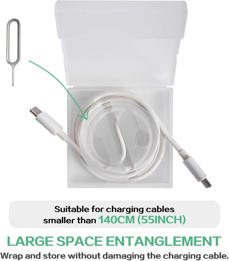 HouseUp Cable Winder, Lines Charging Cord Organizer, retrievable Cable Management for Longer Original Charging Cables, Cord Retrievers That can be Used as Phone Holders - Image 2